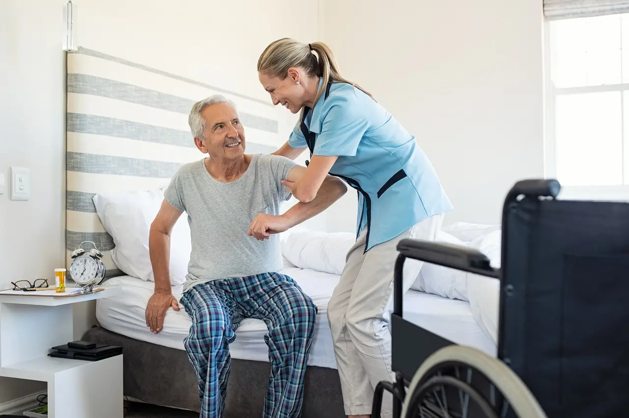 Representação do Atendimento Home Care da MR Resgate